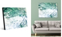 Creative Gallery Green Lined Wall with White Abstract Acrylic Wall Art Print Collection